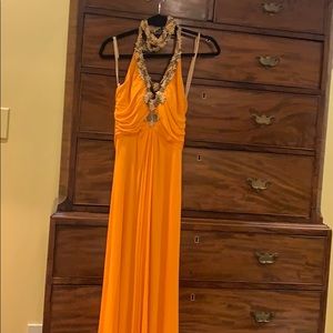 Bob Mackie - orange evening gown